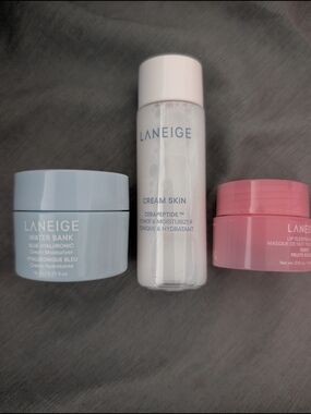LANEIGE Pink, Blue & White Skincare Trio Gift Set